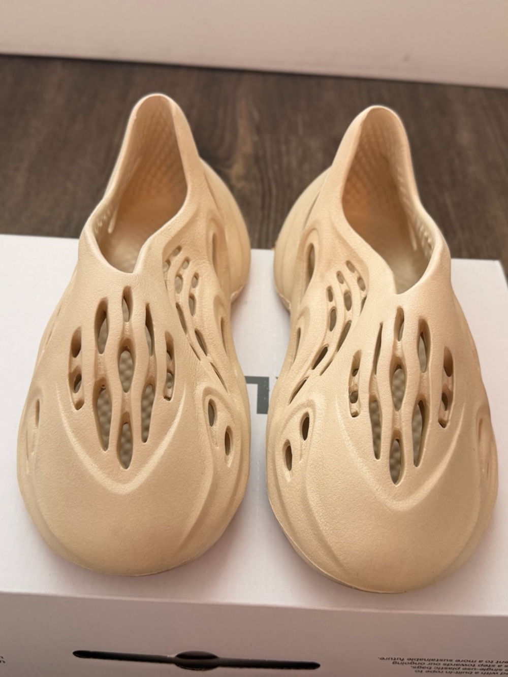 Women's Beige Slip-On Ventilated Foam Shoe